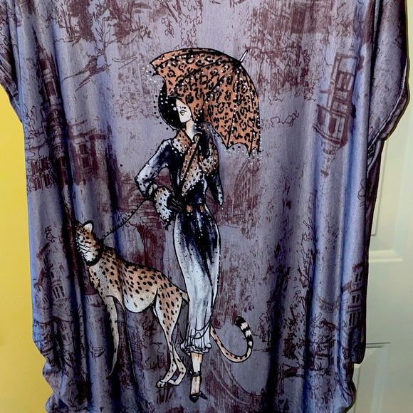 Beautiful Leopard and jewel Blingy dress Top - Picture 3 of 9